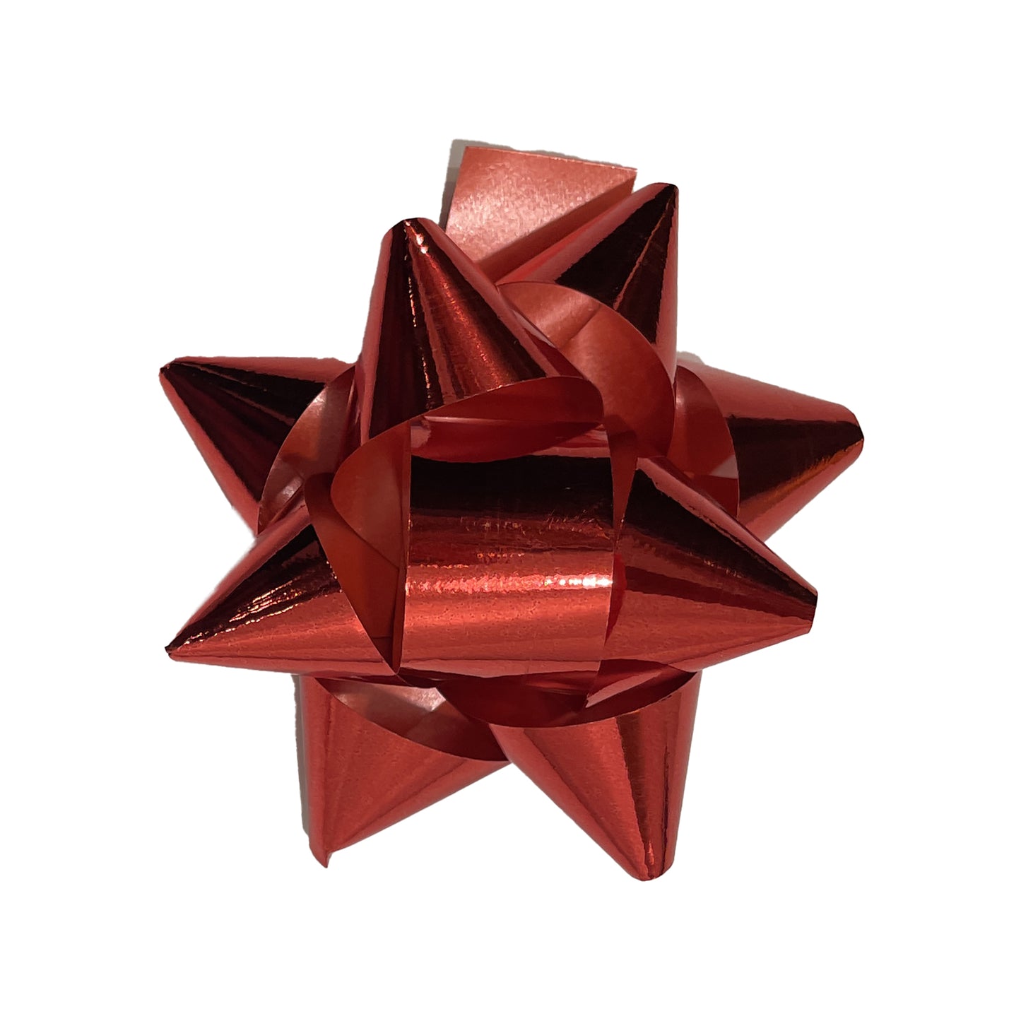 AQ-TIE-7.6x1.8-RED - декоративный самоклеющийся бант из полипропилена 7,6 см x 1.8 см, красного цвета
