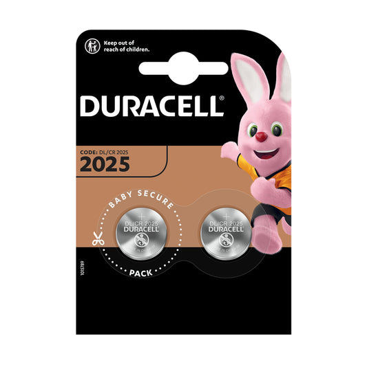 DCL-CR2025-2 - литиевая батарейка Duracell CR2025, 3 В (2 шт. в блистере)