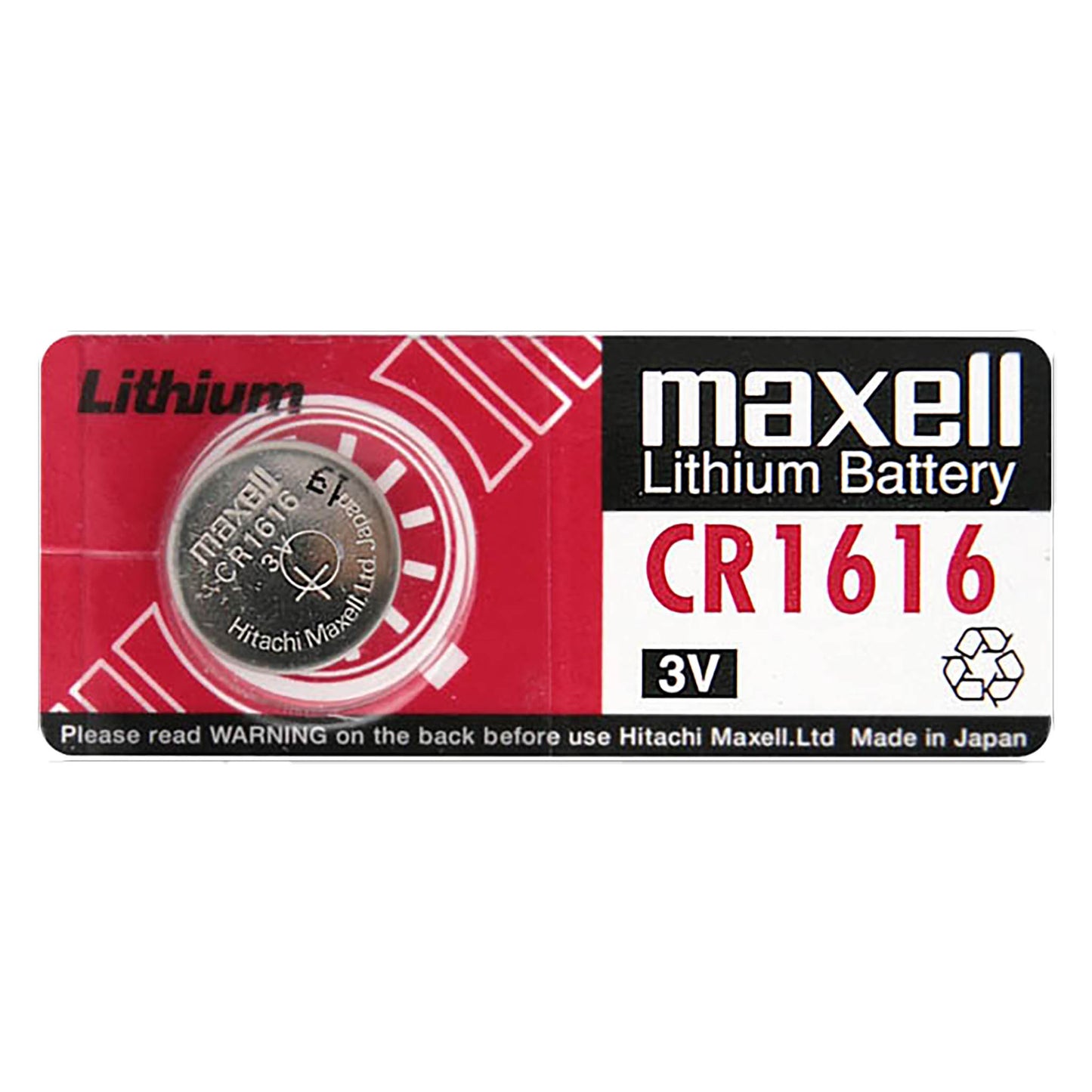 MAX-CR1616-1 - дисковая батарейка Maxell CR1616, 3 В (1 шт. в блистере)