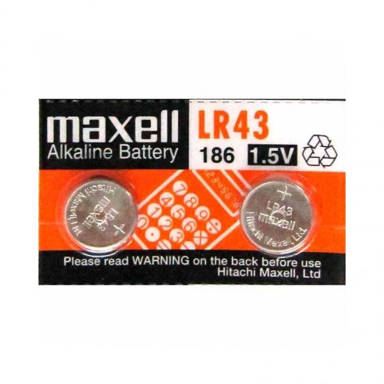 MAX-LR43-2 - батарейка Maxell, тип LR43, 1.5 В (2 шт. в блистере)