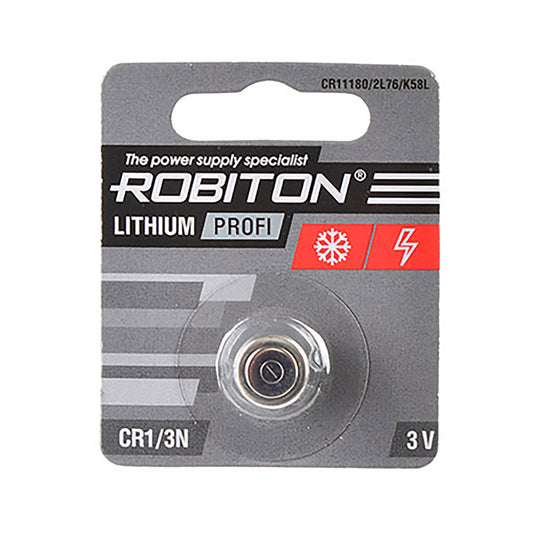 RB-CR1-3N - литиевая батарейка Robiton Lithium Profi CR1/3N, 3 В (1 шт. в блистере)