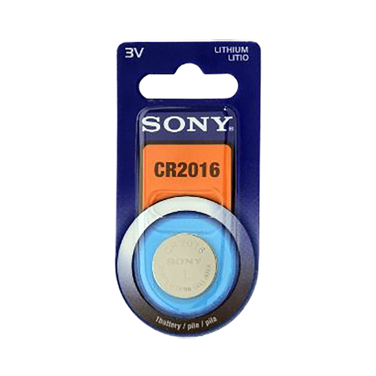 SON-CR2016-1 - дисковая батарейка Sony CR2016, 3 В (1 шт. в блистере)
