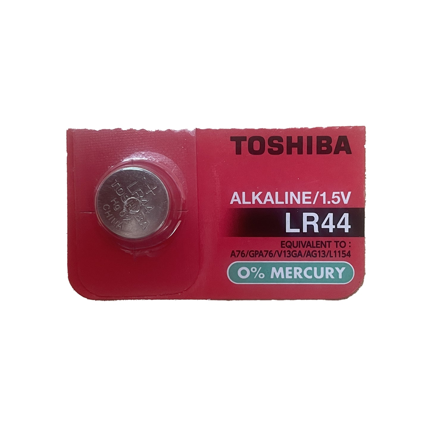 TSH-LR44-1 - батарейка Toshiba, тип LR44, 1.5 В (1 шт. в блистере)