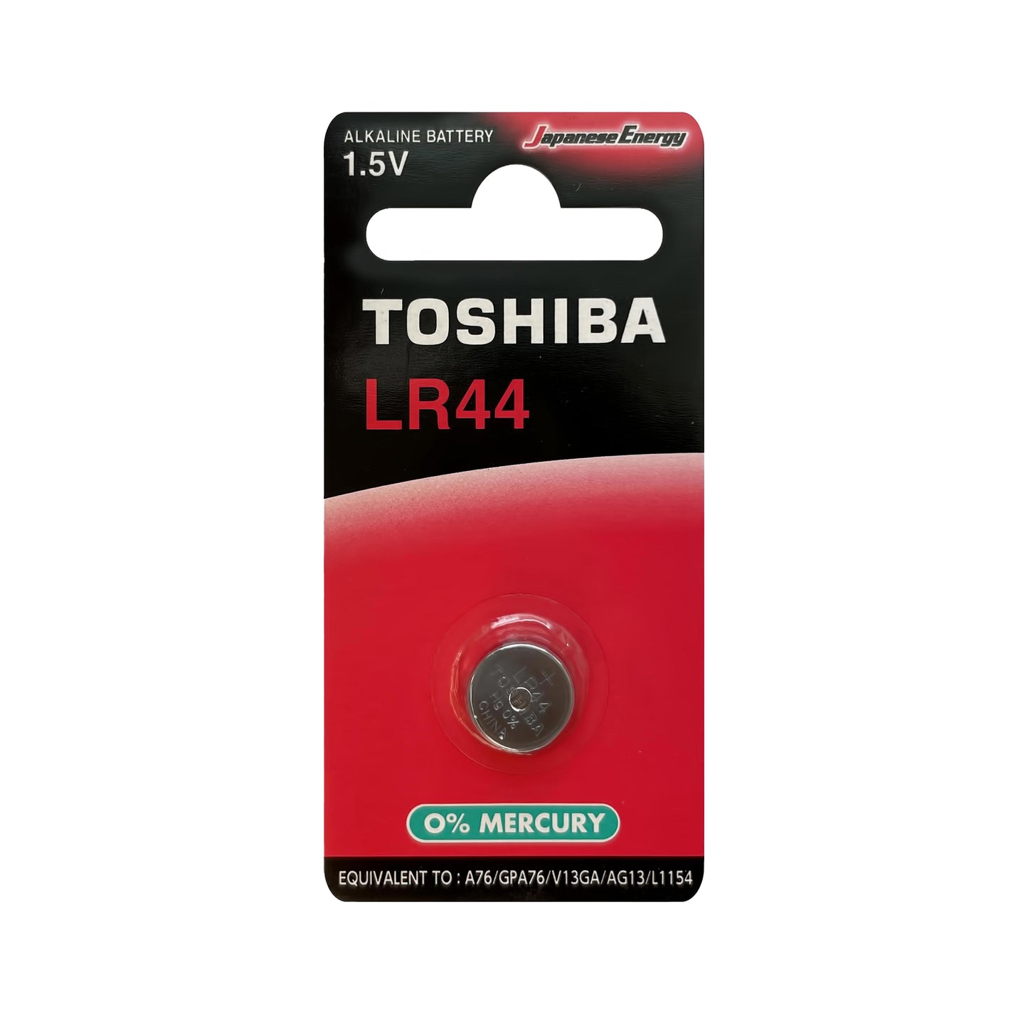 TSH-LR44-1 - батарейка Toshiba, тип LR44, 1.5 В (1 шт. в блистере)