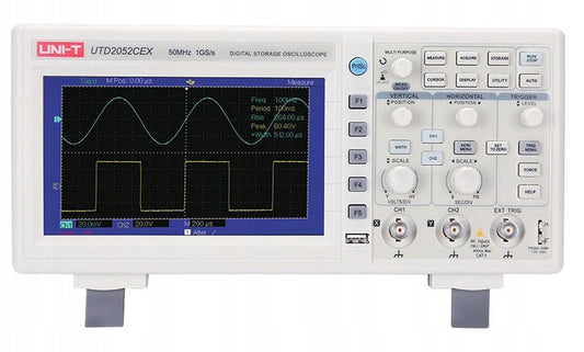 UNT-UTD-2052CEX - цифровой осциллограф, 50 МГц, 2 канала