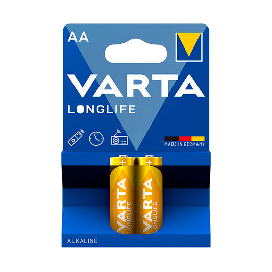 VAR-AA-ALK-2 - щелочные батарейки Varta AA (2 шт. в блистере)