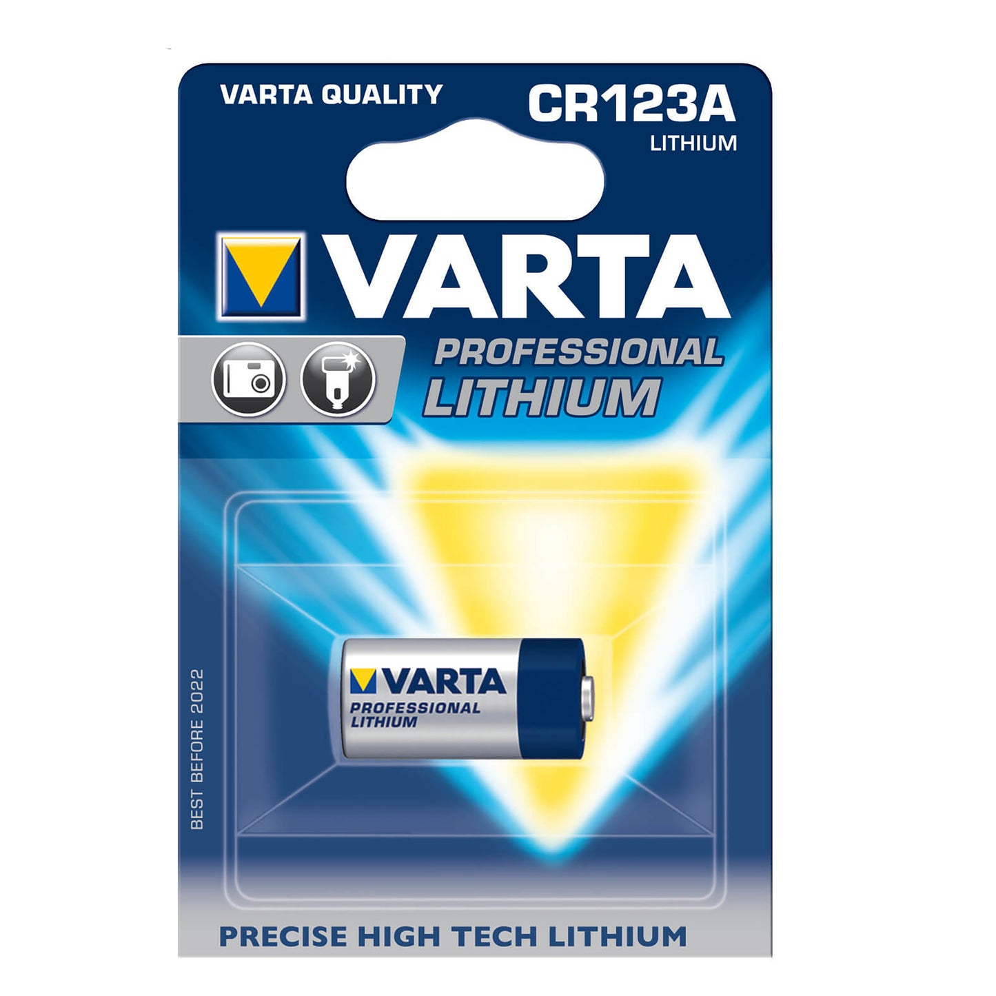 VAR-CR123A-1 - литиевая батарейка Varta CR123A, 3 В (1 шт. в блистере)