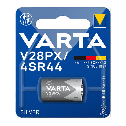 VAR-V28PX - серебряная батарейки Varta, 6,2 В, V28PX (1 шт. в блистере)